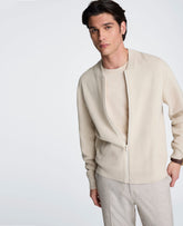 Sweater Bomber Jacket | Kenneth Cole OFF WHITE