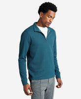 Shop Quarter-Zip Knit Pullover in Blue – Kenneth Cole Sport | Kenneth Cole MEDIUM BLUE