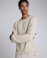 Shop Popcorn Crew Sweater: Offwhite Textured Knit | KC | Kenneth Cole OFFWHITE