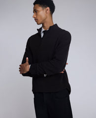 Quarterzip Pullover Sweater | Kenneth Cole DARK BROWN