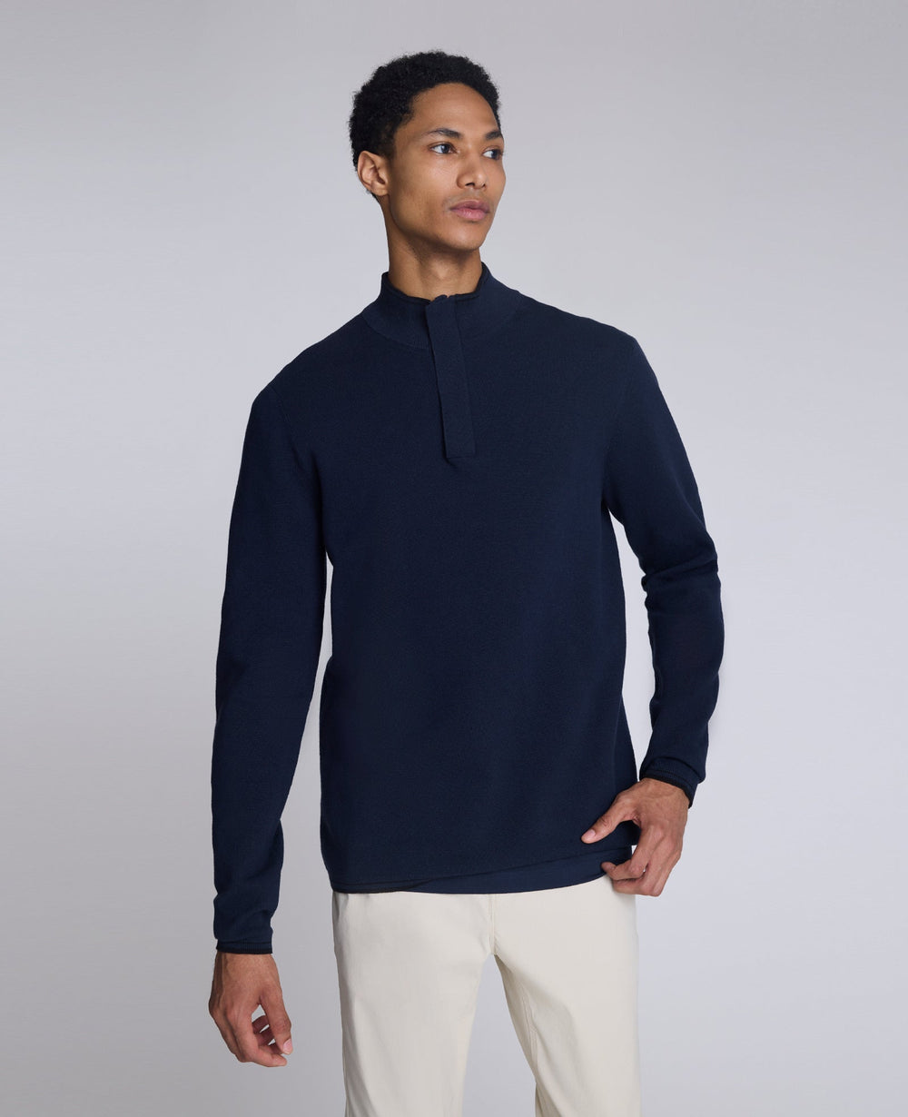 Quarterzip Pullover Sweater | Kenneth Cole NAVY