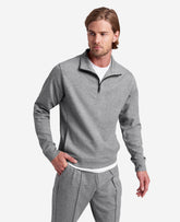 Quarter-Zip Mock Knit Jacket | Kenneth Cole GARGOYLE HEATHER