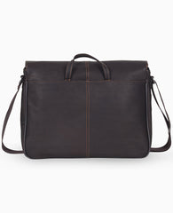Leather Messenger Bag – 15.6” Laptop Ready | Kenneth Cole | Kenneth Cole BROWN