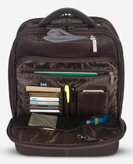 Colombian Leather Backpack | Kenneth Cole BROWN