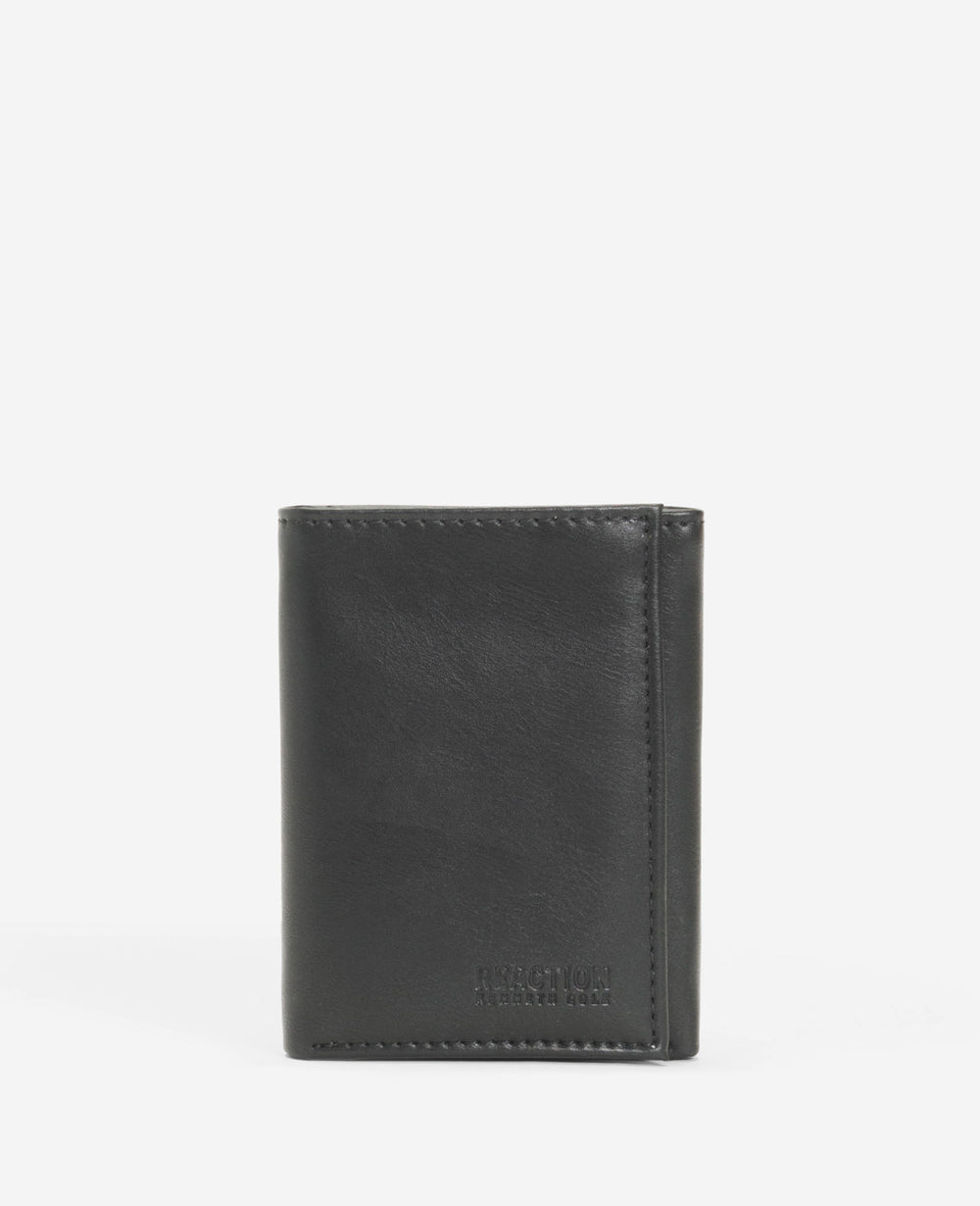 Shop Eugene TECHNI-COLE Leather Trifold Wallet, Black | KC | Kenneth Cole BLACK