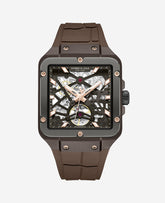 Skeleton Automatic Silicone Watch | Kenneth Cole Men Brown | Kenneth Cole BROWN