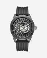 Men’s Skeleton Automatic Watch—Silicone Strap | Kenneth Cole | Kenneth Cole BLACK