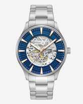 Men’s Skeleton Automatic Watch—Blue Dial | Kenneth Cole | Kenneth Cole SILVER