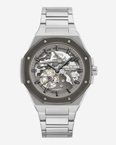 Men’s Octagonal Skeleton Watch – Gunmetal | Kenneth Cole | Kenneth Cole GUN SILVER