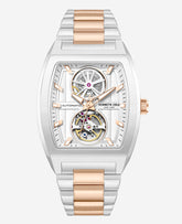 Skeleton Automatic Two-Tone Stainless Steel Bracelet Watch | Kenneth Cole SILVER