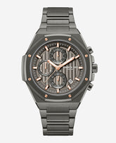 Dress Sport Chronograph Two-Tone Stainless Steel Bracelet Watch | Kenneth Cole GUN