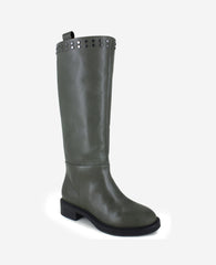 Scorpio Leather Stud Boot | Kenneth Cole CHARCOLE LEATHER