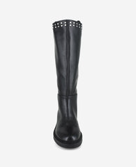 Scorpio Leather Stud Boot | Kenneth Cole BLACK LEATHER