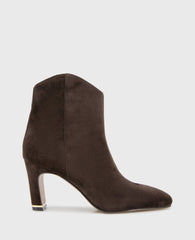 Shop Grizelda Chocolate Suede Heel Boot | Kenneth Cole | Kenneth Cole CHOCOLATE SUEDE