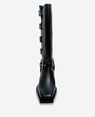 Shop Emmett Leather Buckle Tall Boot | Kenneth Cole | Kenneth Cole BLACK LEATHER