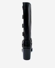 Shop Emmett Leather Buckle Tall Boot | Kenneth Cole | Kenneth Cole BLACK LEATHER
