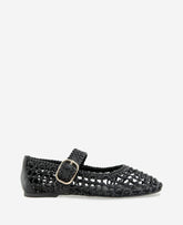 Tessa Woven Knotted Ballet Flat | Kenneth Cole BLACK WOVEN