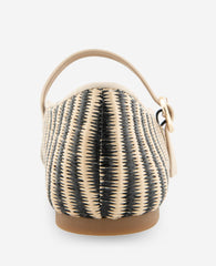 Jasper Raffia Ballet Flat | Kenneth Cole BLACK/NATURAL RAFFIA