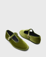 Verona Loden Velvet T-Strap Mary Jane Flat | Kenneth Cole | Kenneth Cole LODEN VELVET