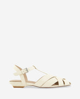 Bindy Woven Leather T-Strap Sandal | Kenneth Cole PRISTINE PATENT