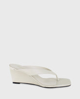 Shop Susannah Ecru Leather Wedge Sandal | Kenneth Cole | Kenneth Cole ECRU LEATHER