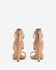 Brooke Cross Strap Heeled Sandal – Latte Leather | KC | Kenneth Cole LATTE