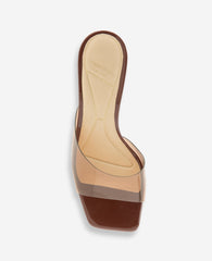 Arita Transparent Open Toe Heel | Kenneth Cole DARK BROWN