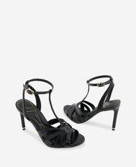 Liona Embossed Snake Heel | Kenneth Cole BLACK POSTAL SNAKE