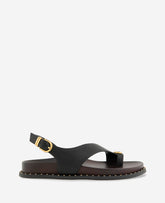 Dixon Leather Toe Ring Buckle Sandal | Kenneth Cole BLACK LEATHER