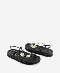 Vera Strappy Leather Embellished Sandal | Kenneth Cole BLACK