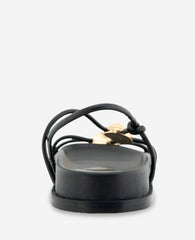 Vera Strappy Leather Embellished Sandal | Kenneth Cole BLACK