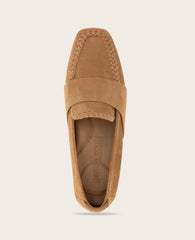 Sandra Suede Braid Detail Loafer | Gentle Souls by KC | Kenneth Cole CAMEL SUEDE