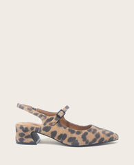 Shop Gladys Leopard Suede Slingback | Gentle Souls by KC | Kenneth Cole LEOPARD SUEDE