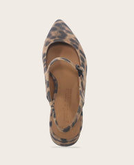 Shop Gladys Leopard Suede Slingback | Gentle Souls by KC | Kenneth Cole LEOPARD SUEDE