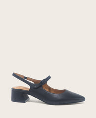 Shop Gladys Black Leather Slingback | Gentle Souls by KC | Kenneth Cole BLACK LEATHER
