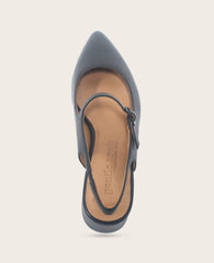 Shop Gladys Black Leather Slingback | Gentle Souls by KC | Kenneth Cole BLACK LEATHER