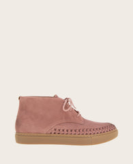 GENTLE SOULS - Cacti Suede Braid Detail Sneaker Bootie | Kenneth Cole DARK ROSE SUEDE