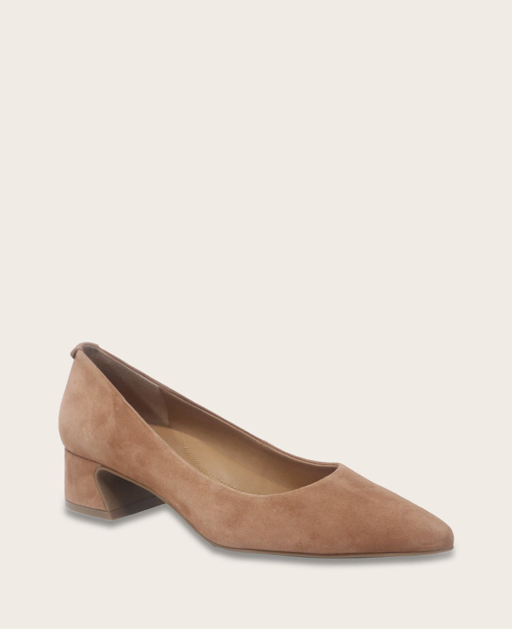 Shop Gardena Suede Pump | Gentle Souls Comfortable Heels | Kenneth Cole CAMEL SUEDE