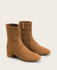 Shop Ella Micro Suede Stretch Bootie – Cognac | Gentle Souls | Kenneth Cole COGNAC