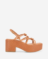 Essa Rust Woven Platform Sandal | Kenneth Cole Reaction | Kenneth Cole RUST