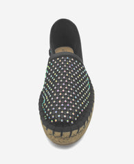 REACTION - Bonne Crystal Mesh Espadrille | Kenneth Cole BLACK CRYSTAL MESH