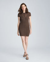 Shop Variegated Polo Sweater Dress, Brunette | Kenneth Cole | Kenneth Cole BRUNETTE