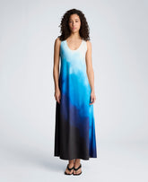 Buy Women's Long Slip Dress – Lake Blue Multi | Kenneth Cole | Kenneth Cole LAKE BLUE MULTI