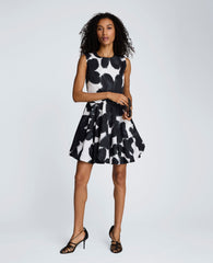 Bubble Hem Mini Dress | Kenneth Cole NATURAL WHITE / BLACK
