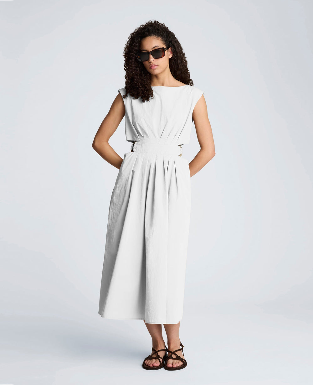 Shop Cotton Poplin Midi Dress – Pure White | Kenneth Cole | Kenneth Cole PURE WHITE