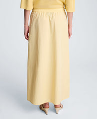 Pull On Maxi Skirt with Side Slits | Kenneth Cole PASTEL YELLOW