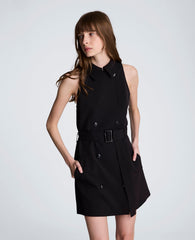 Sleeveless Short Trench Dress | Kenneth Cole BLACK