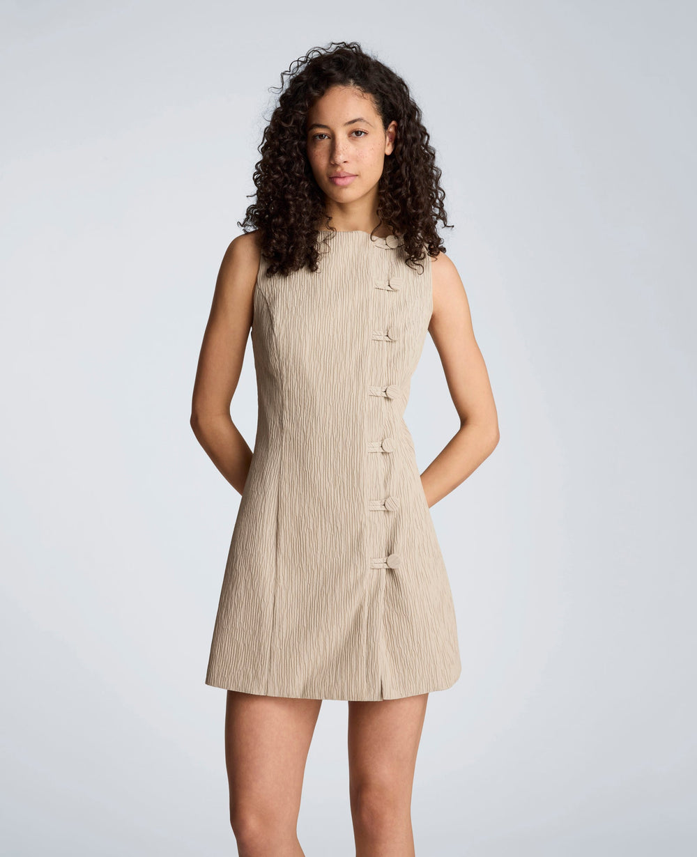 Shop Boat Neck Sheath Mini Dress – Burlap | Kenneth Cole | Kenneth Cole BURLAP