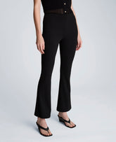 Textured Knit Pull On Flare Pant with Inner Short | Kenneth Cole BLACK