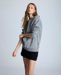 Embroidered Logo Sweatshirt, Unisex Charcoal | Kenneth Cole | Kenneth Cole CHAR-COLE HEATHER